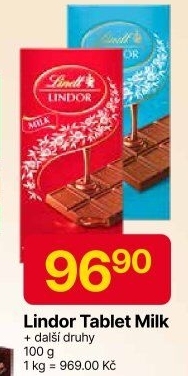 Čokoláda Lindor Lindt