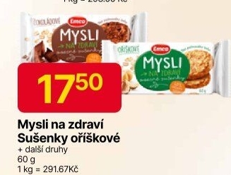Ovesné sušenky Mysli na zdraví Emco