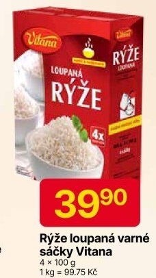 Rýže loupaná dlouhozrnná Vitana