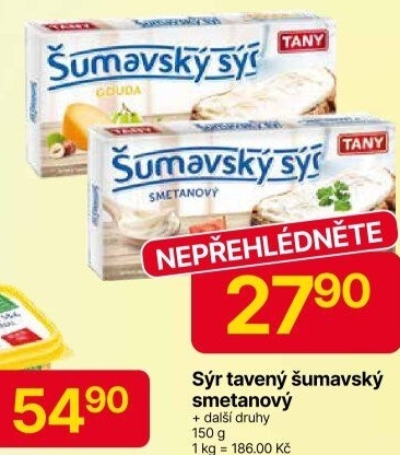 Sýr tavený Šumavský Tany