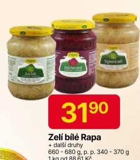Zelí bílé Rapa