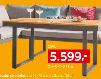 ZAHRADNÍ STŮL
