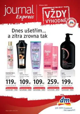 akční leták dm drogerie 3.3.2025-31.3.2025