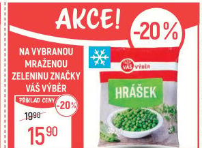 Hrášek mražený Váš Výběr