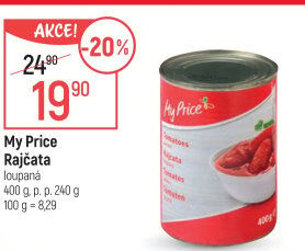 Rajčata loupaná My Price