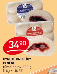Kynuté knedlíky ovocné Lef