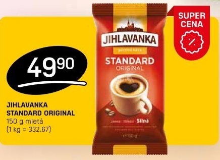 Mletá káva Standard Jihlavanka