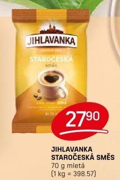 Mletá káva Staročeská směs Jihlavanka