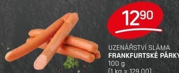 Párky frankfurtské Sláma