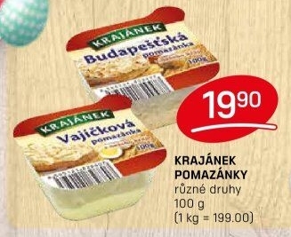 Pomazánky Krajánek
