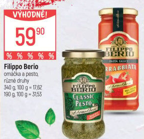 Omáčky Filippo Berio