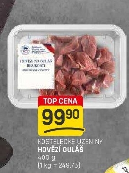 Hovězí maso na guláš Kostelecké uzeniny