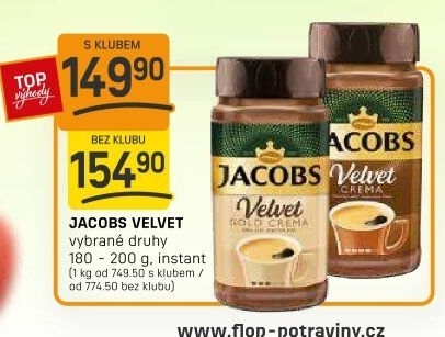 Instantní káva Jacobs Velvet