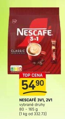 Instantní káva porcovaná 3v1 Nescafé