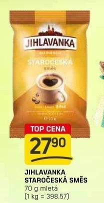 Mletá káva Staročeská směs Jihlavanka