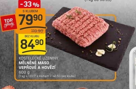 Mleté maso mix Kostelecké uzeniny
