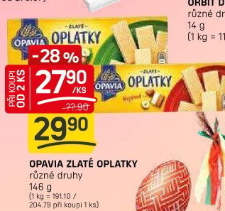 Oplatky Zlaté Opavia