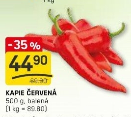 Paprika červená kapie