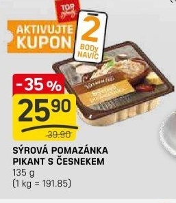 Pikantní sýrová pomazánka s česnekem Varmuža