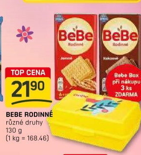 Sušenky Rodinné BeBe Opavia