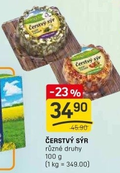 Sýr čerstvý v koření Kromilk