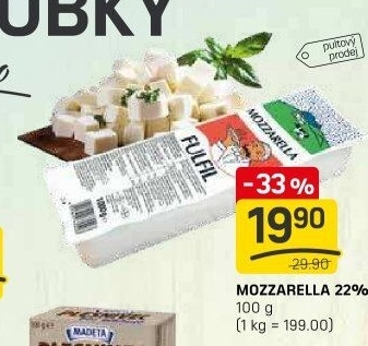 Sýr mozzarella cihla Bayernland