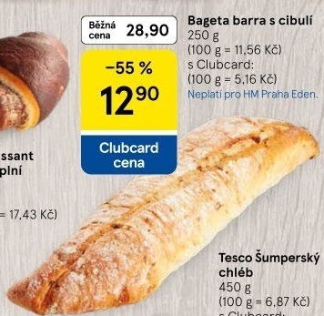 Bageta Barra s cibulí