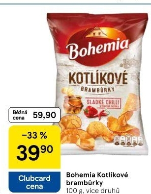 Brambůrky kotlíkové Bohemia Chips