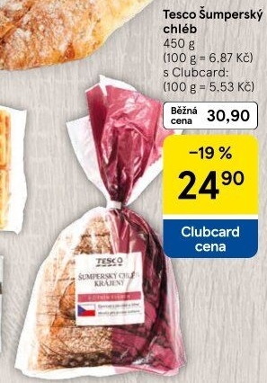 Chléb Šumperský Tesco
