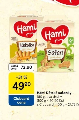 Dětské sušenky Hami
