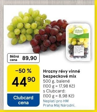 Hrozny mix bezsemenné The Grower'