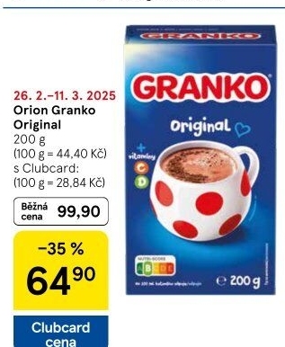 Instantní kakao Granko Orion