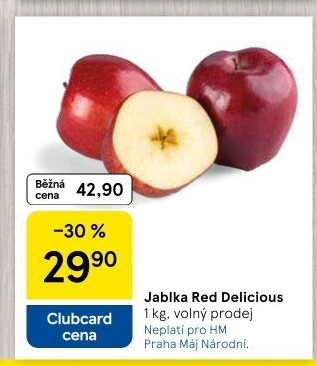 Jablka Red Delicious