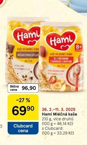 Kaše mléčná Hami