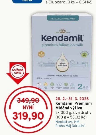 Kojenecká výživa Premium HMO+ Kendamil