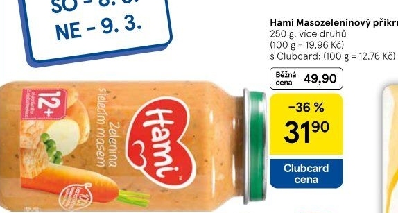Příkrm masozeleninový Hami