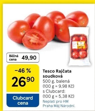 Rajčata soudková Tesco