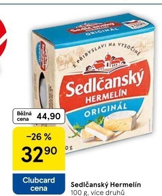 Sýr Hermelín Sedlčanský
