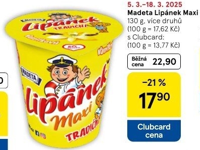 Dezert Lipánek Madeta
