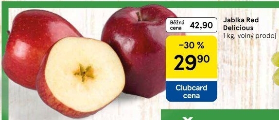 Jablka Red Delicious