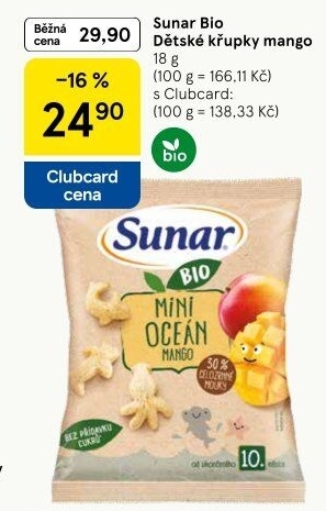 Křupky bio Sunar