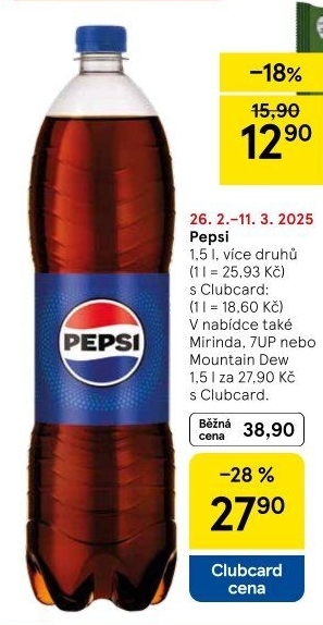 Limonáda Pepsi