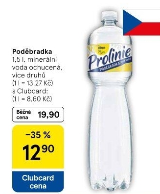 Ochucená voda Poděbradka