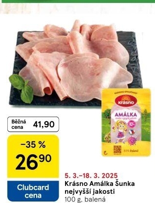 Šunka Amálka nejvyšší jakosti Krásno