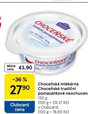 Tradiční pomazánkové Choceňské