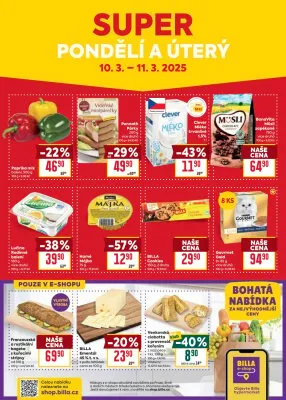 akční leták BILLA 5.3.2025-11.3.2025