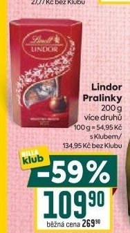 Bonboniéra Pralinky Lindor Lindt