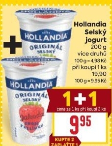Ochucený jogurt selský Hollandia