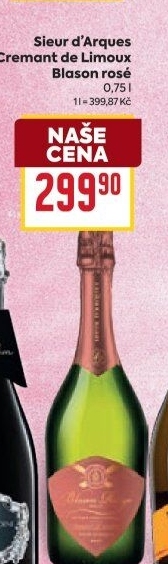 Sekt Blason rose Cremant Sieur d'