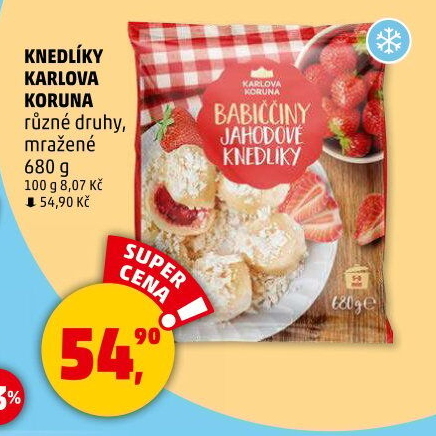 Knedlíky mražené Karlova Koruna